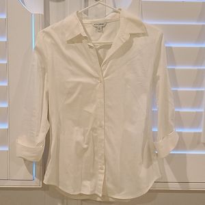 EUC Banana Republic Fitted 3/4 Sleeve Dress Shirt